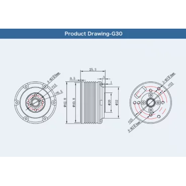 موتور براشلس T-motor G30|فروشگاه آنلاین ربات