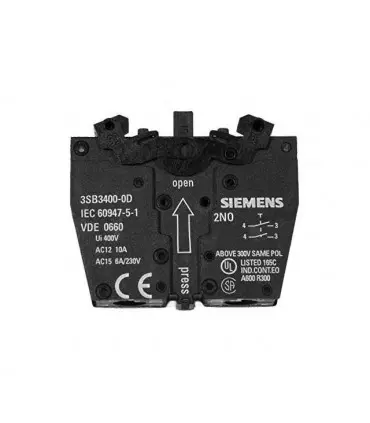کنتاکت کمکی 2NO زیمنس | Siemens Auxiliary Contact 3SB3400-0D