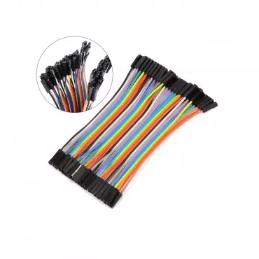 سیم جامپر فلت 20سانتی مادگی به مادگی| jumper cable 20cm|فروشگاه آنلاین ربات